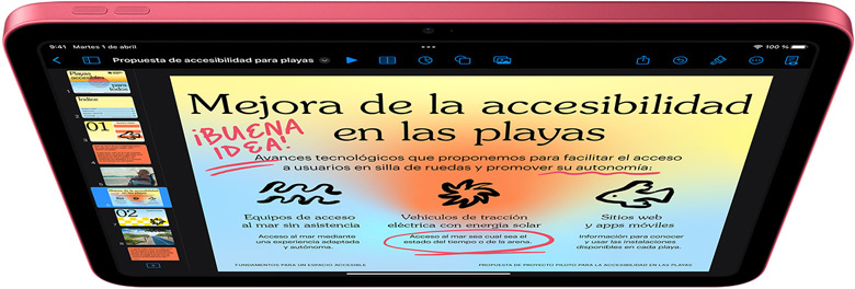 Keynote en el iPad