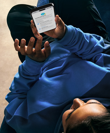 iPhone 15 Pro Max seen from above looking down at it, UI reads Health, Sleep Apnea
