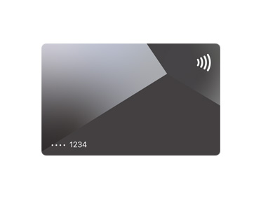front, Apple logo in top left, cardholder name in middle left Marisa Robertson, card chip in middle right